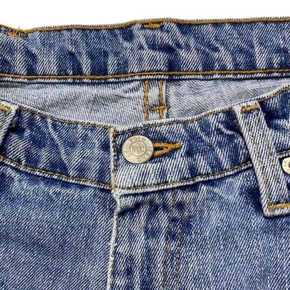 Vintage Y2K 90s Polo Ralph Lauren Saturday Jean Light Wash Sz 34x30 100% Cotton - Picture 3 of 16